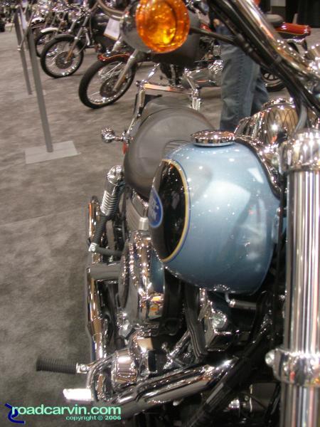 Beautiful Blue Harley-Davidson FXDL Dyna Low Rider - long shot