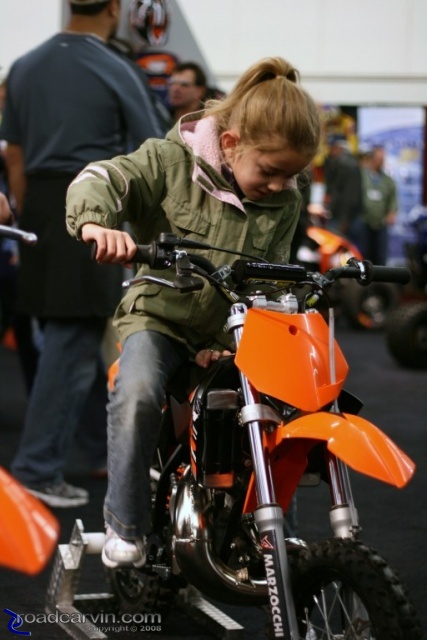 Kids love KTM dirt bikes