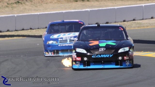 2009 NASCAR - Infineon Raceway - Denny Hamlin Turn 2