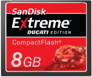 SanDisk Extreme - Ducati Edition 8GB Compact Flash Card