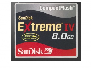 SanDisk - Extreme IV 8GB CompactFlash Card