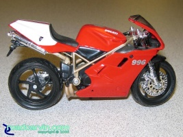 Macro Photo taken with Canon S80 - Ducati: Macro shot of Ducati model motorcycle.