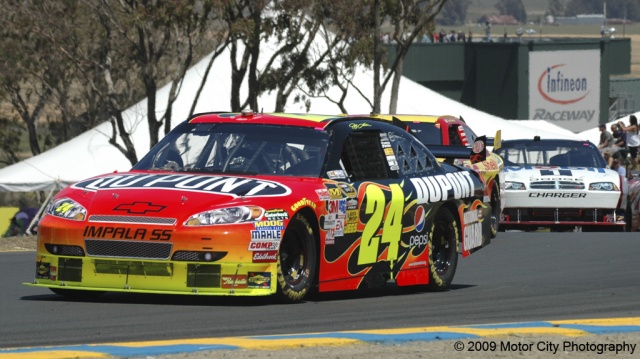 2009 NASCAR - Infineon Raceway - Jeff Gordon Exit T2