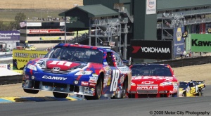 2009 NASCAR - Infineon Raceway - Kyle Busch - Turn 2