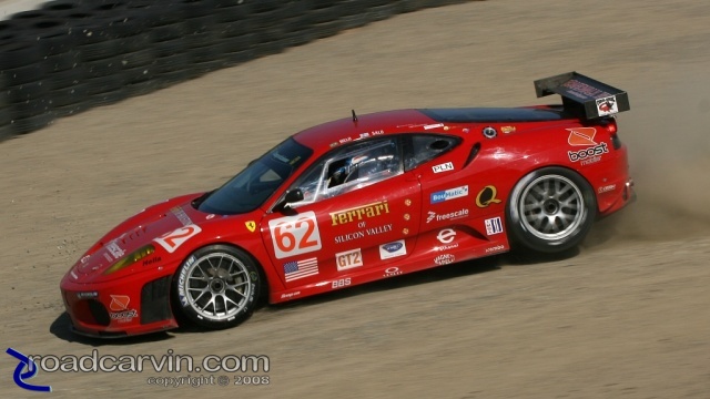 2008 Monterey Sports Car Championships - Melo/ Salo Ferrari - Turn 8 (I)