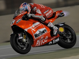 2009 MotoGP Qatar Test - Nicky Hayden - Wheelie