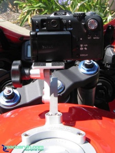 SportBikeCam Front Camera Mount - Canon G1 Rear