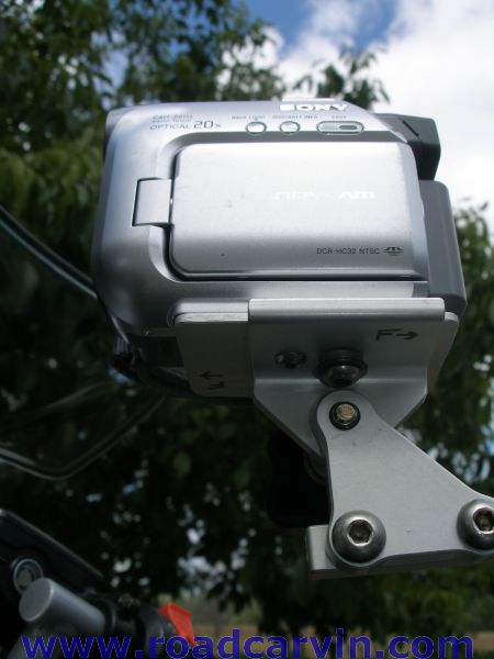 SportBikeCam Front Mount - mounted - side view - closeup
