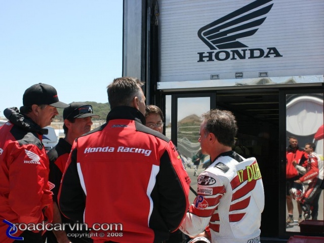 2008 AMA Test - Miguel Duhamel and Team Honda