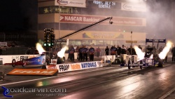 2009 Fram Autolite NHRA Nationals - JR Todd and Spencer Massey - Wheelie