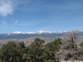 Mountains: View from turnout on Hwy 341 on the way  up the mountain to Virginia City.