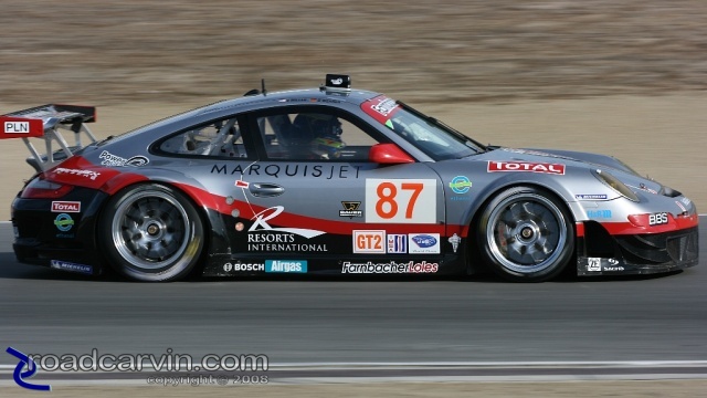 2008 Monterey Sports Car Championships - Werner/Miller GT2 Porsche 911 RSR