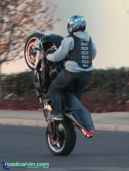 CBR600RR on the Rear Pegs