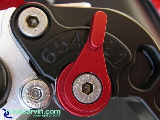 CRG Brake Lever - Closeup Roll-A-Click