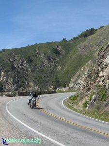 Harley-Davidson Street Rod on Highway 1