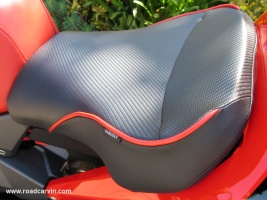 Sargent Cycle Seat (side view): The Sargent Cycle seat has a comfortable shape and excellent fit.