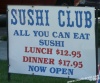 The Sushi Club - Reno - A welcome sign