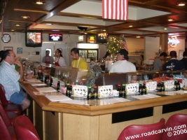 At the bar: Sit at the bar and have a fine meal served by the excellent sushi chefs.