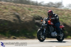 2009 Harley-Davidson XR1200 at speed on Highway 26 (II) 2009 Harley-Davidson XR1200 at speed on Highway 26 (II)